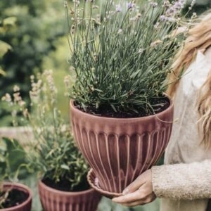 Keraaminen istutusruukku Anna roosa 17/21cm