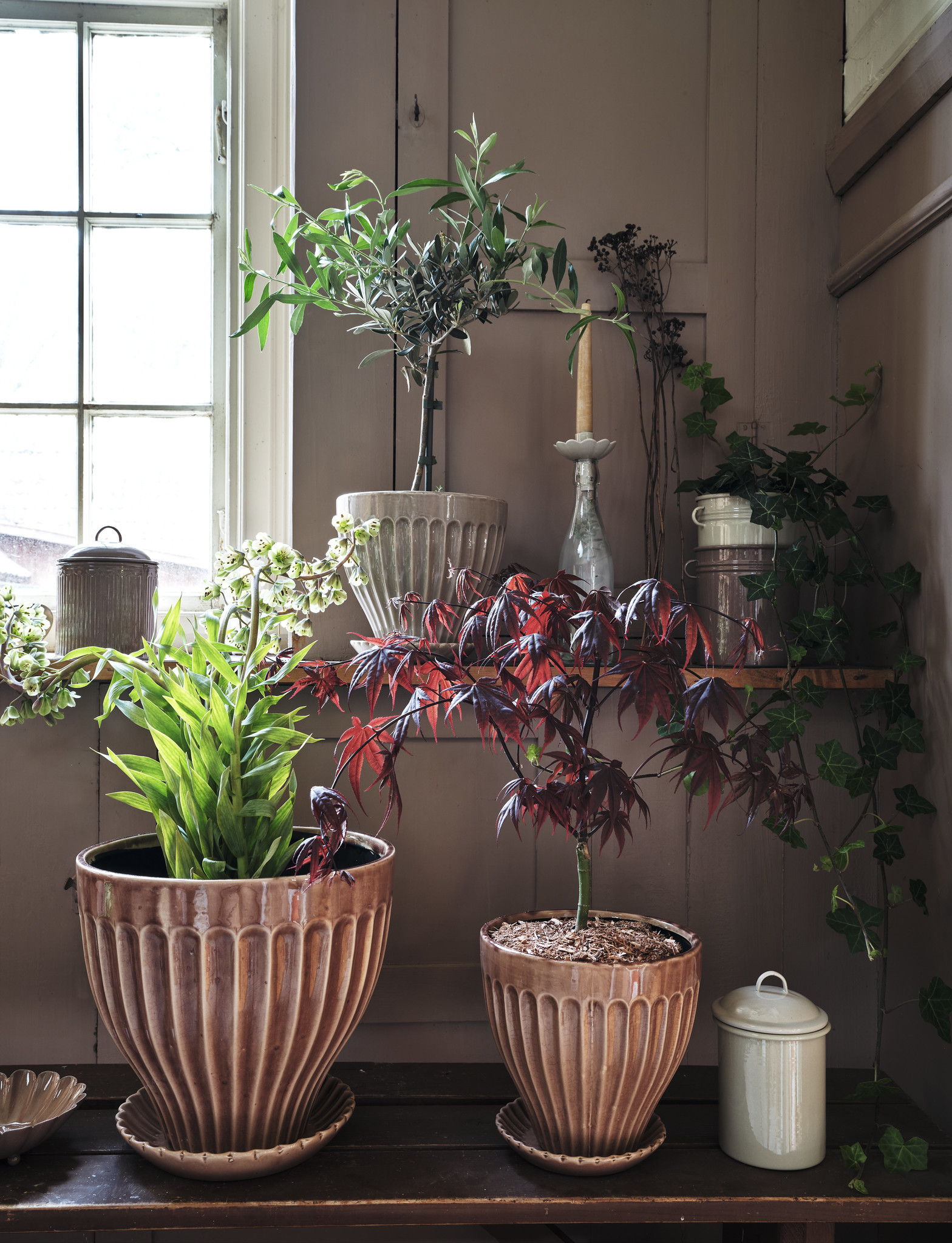 Keraaminen istutusruukku Anna roosa 17/21cm - Image 3