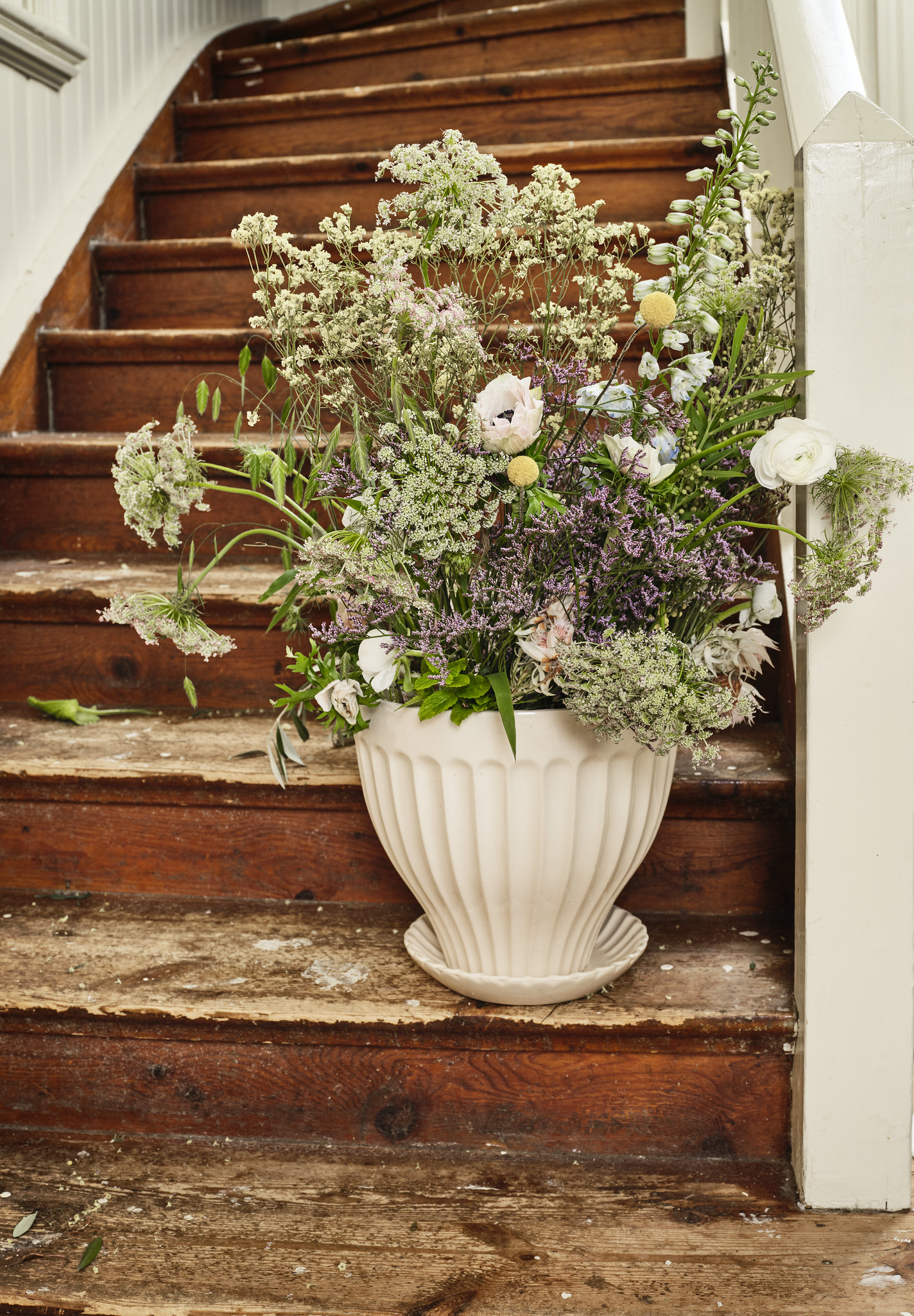 Keraaminen istutusruukku Anna kermanvalkoinen 17/21cm