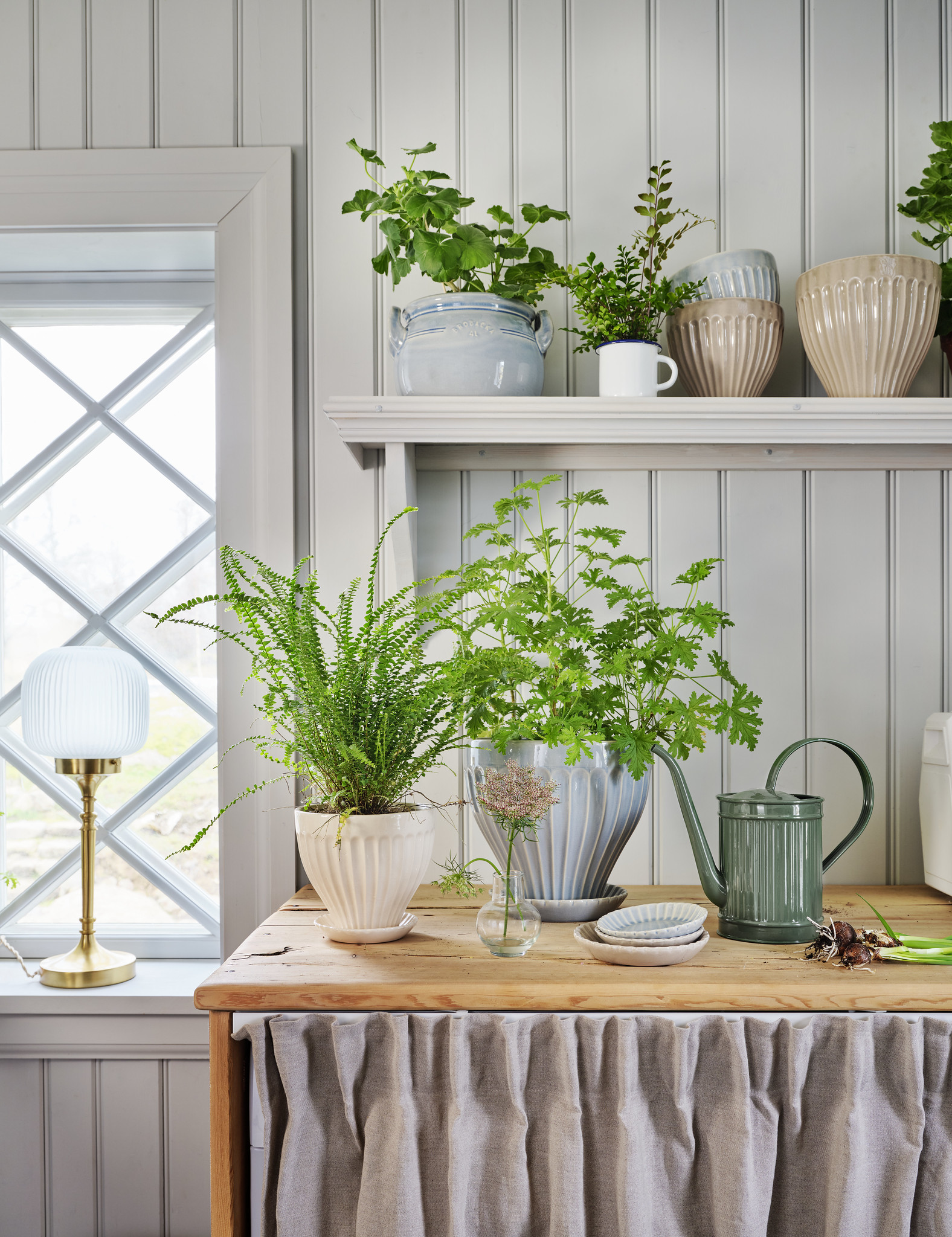 Keraaminen istutusruukku Anna vaaleansininen 17/21cm - Image 2