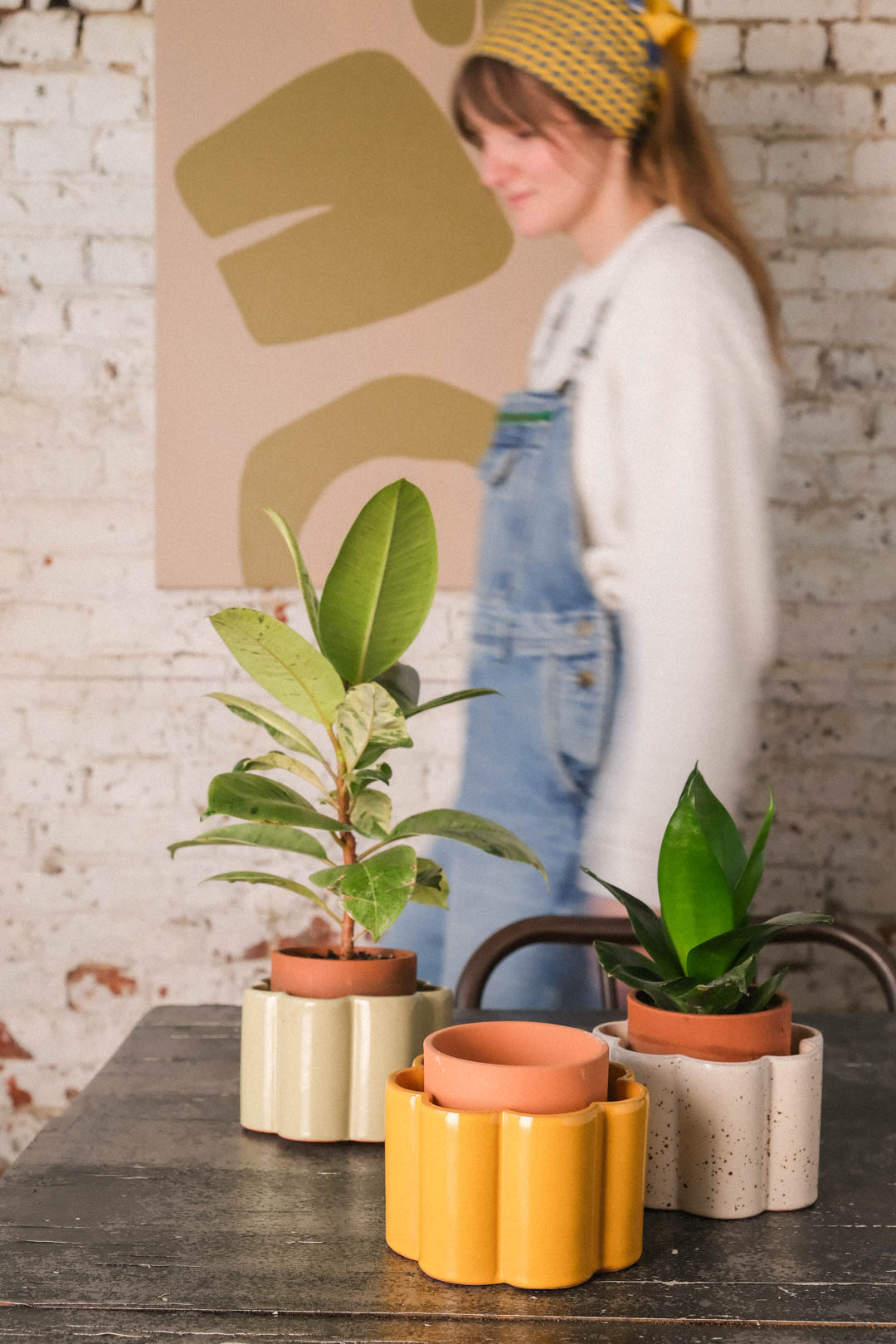 Paulita sinapinkeltainen itsekasteluruukku S - Image 6